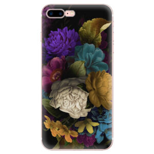 Odolné silikónové puzdro iSaprio - Dark Flowers - iPhone 7 Plus