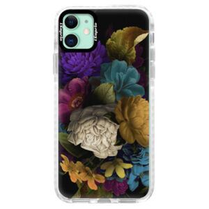 Silikónové puzdro Bumper iSaprio - Dark Flowers - iPhone 11