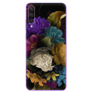 Odolné silikónové puzdro iSaprio - Dark Flowers - Huawei Y6p