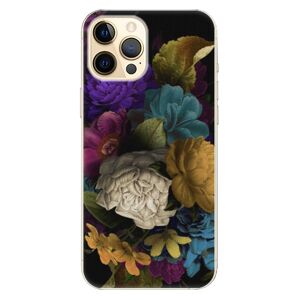 Plastové puzdro iSaprio - Dark Flowers - iPhone 12 Pro
