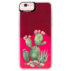 Neónové púzdro Pink iSaprio - Cacti 01 - iPhone 6 Plus/6S Plus