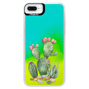 Neónové puzdro Blue iSaprio - Cacti 01 - iPhone 8 Plus