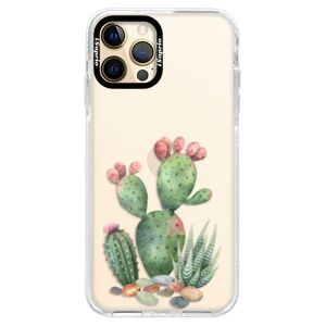 Silikónové puzdro Bumper iSaprio - Cacti 01 - iPhone 12 Pro