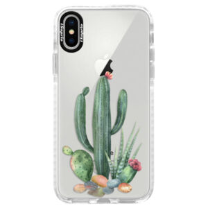 Silikónové púzdro Bumper iSaprio - Cacti 02 - iPhone X