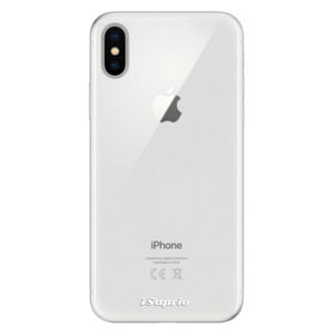 Silikónové puzdro iSaprio - 4Pure - mléčný bez potisku - iPhone X