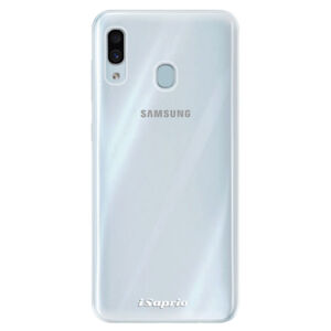 Silikónové puzdro iSaprio - 4Pure - mléčný bez potisku - Samsung Galaxy A30