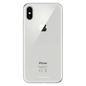 Odolné silikónové puzdro iSaprio - 4Pure - mléčný bez potisku - iPhone X
