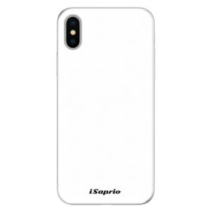 Silikónové puzdro iSaprio - 4Pure - bílý - iPhone X