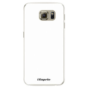 Silikónové puzdro iSaprio - 4Pure - bílý - Samsung Galaxy S6 Edge
