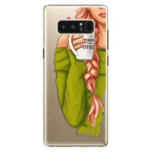 Plastové puzdro iSaprio - My Coffe and Redhead Girl - Samsung Galaxy Note 8