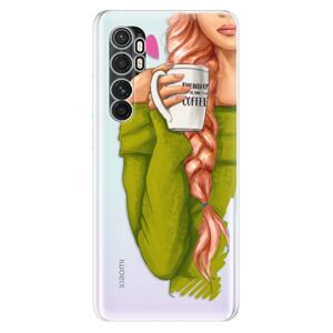 Odolné silikónové puzdro iSaprio - My Coffe and Redhead Girl - Xiaomi Mi Note 10 Lite