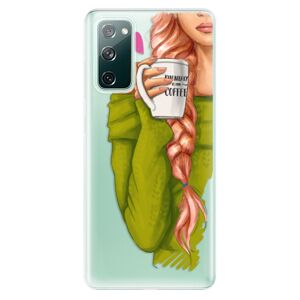 Odolné silikónové puzdro iSaprio - My Coffe and Redhead Girl - Samsung Galaxy S20 FE
