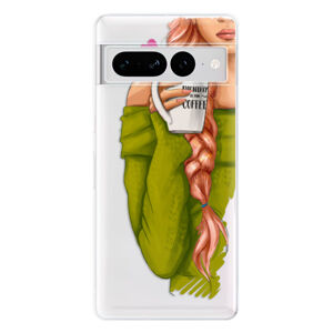 Odolné silikónové puzdro iSaprio - My Coffe and Redhead Girl - Google Pixel 7 Pro 5G