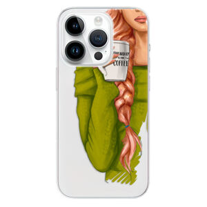 Odolné silikónové puzdro iSaprio - My Coffe and Redhead Girl - iPhone 15 Pro