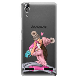 Plastové puzdro iSaprio - Kissing Mom - Brunette and Girl - Lenovo A6000 / K3