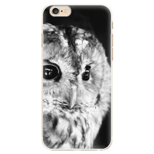 Plastové puzdro iSaprio - BW Owl - iPhone 6/6S