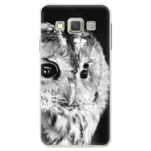Plastové puzdro iSaprio - BW Owl - Samsung Galaxy A7