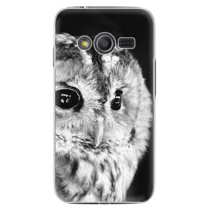 Plastové puzdro iSaprio - BW Owl - Samsung Galaxy Trend 2 Lite