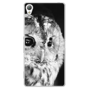 Plastové puzdro iSaprio - BW Owl - Sony Xperia Z3