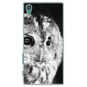 Plastové puzdro iSaprio - BW Owl - Sony Xperia Z5