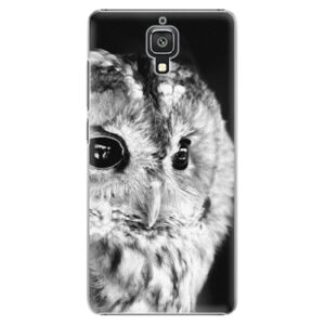 Plastové puzdro iSaprio - BW Owl - Xiaomi Mi4