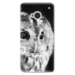 Plastové puzdro iSaprio - BW Owl - HTC One M7