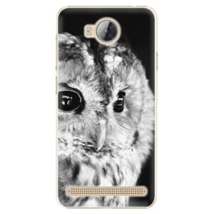 Plastové puzdro iSaprio - BW Owl - Huawei Y3 II