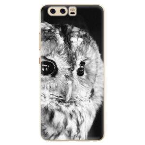 Plastové puzdro iSaprio - BW Owl - Huawei P10