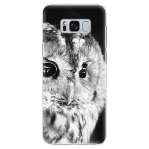 Plastové puzdro iSaprio - BW Owl - Samsung Galaxy S8