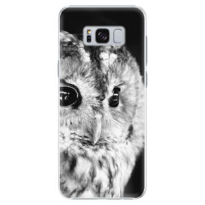 Plastové puzdro iSaprio - BW Owl - Samsung Galaxy S8 Plus
