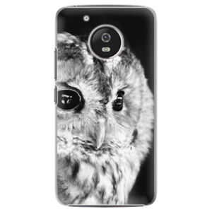 Plastové puzdro iSaprio - BW Owl - Lenovo Moto G5