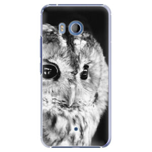 Plastové puzdro iSaprio - BW Owl - HTC U11