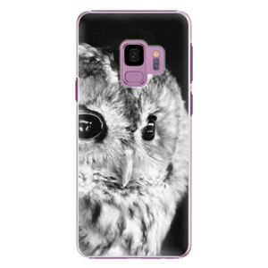 Plastové puzdro iSaprio - BW Owl - Samsung Galaxy S9