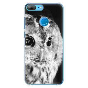 Plastové puzdro iSaprio - BW Owl - Huawei Honor 9 Lite
