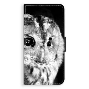 Flipové puzdro iSaprio - BW Owl - Huawei Ascend P8
