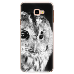 Plastové puzdro iSaprio - BW Owl - Samsung Galaxy J4+