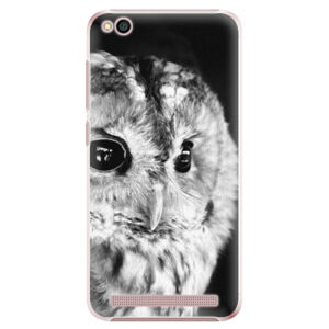 Plastové puzdro iSaprio - BW Owl - Xiaomi Redmi 5A