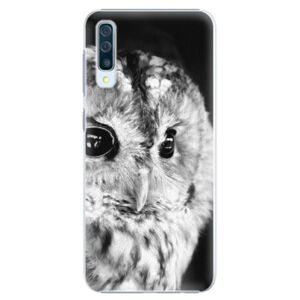 Plastové puzdro iSaprio - BW Owl - Samsung Galaxy A50