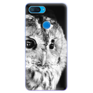 Odolné silikonové pouzdro iSaprio - BW Owl - Xiaomi Mi 8 Lite