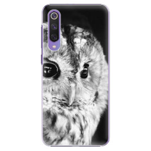 Plastové puzdro iSaprio - BW Owl - Xiaomi Mi 9 SE