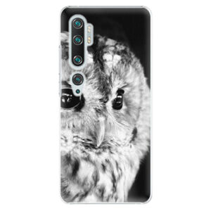 Plastové puzdro iSaprio - BW Owl - Xiaomi Mi Note 10 / Note 10 Pro