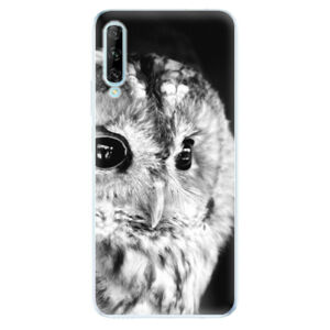 Odolné silikónové puzdro iSaprio - BW Owl - Huawei P Smart Pro