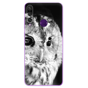 Odolné silikónové puzdro iSaprio - BW Owl - Huawei Y6p