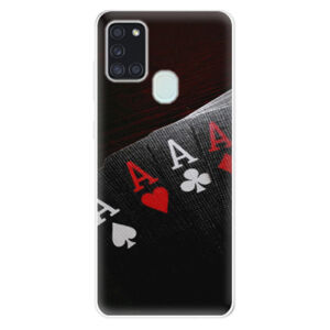 Odolné silikónové puzdro iSaprio - Poker - Samsung Galaxy A21s