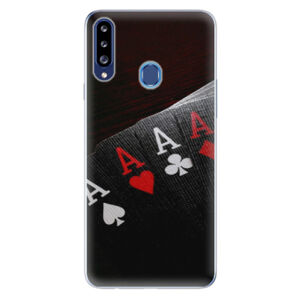 Odolné silikónové puzdro iSaprio - Poker - Samsung Galaxy A20s