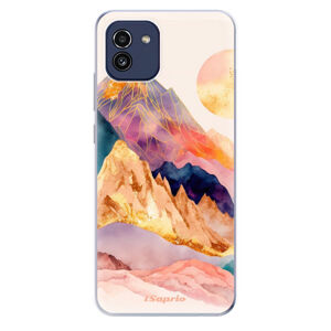 Odolné silikónové puzdro iSaprio - Abstract Mountains - Samsung Galaxy A03