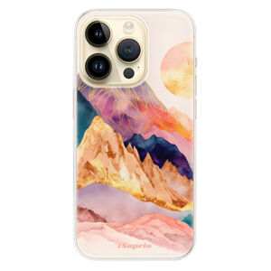 Odolné silikónové puzdro iSaprio - Abstract Mountains - iPhone 14 Pro