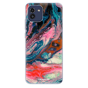 Odolné silikónové puzdro iSaprio - Abstract Paint 01 - Samsung Galaxy A03