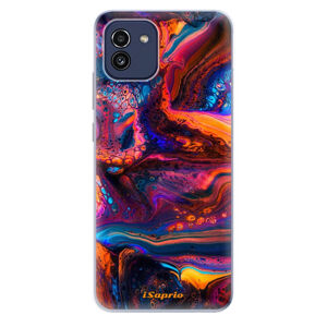 Odolné silikónové puzdro iSaprio - Abstract Paint 02 - Samsung Galaxy A03