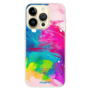 Odolné silikónové puzdro iSaprio - Abstract Paint 03 - iPhone 14 Pro